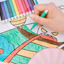 12-Color Mini Graffiti Watercolor Pens,Handmade Washable Art Painting Brushes,Colorful Brush Set,Holiday Gift,Green Pen,Pencil Color,Painting For Kids,Felt Tip Pens,Colouring Pencils,Coloring Pens,Colouring Pens,Felt Tip Pens,Colouring Pencils,Colouring Pens,Felt Tip Pens,Colouring Pencils