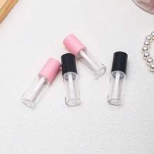 2pcs/Set 3ml Portable Empty Clear Mini Lip Gloss Tube Refillable Lip Balm Gloss Lipstick Containers For Women DIY Makeup Bottles
