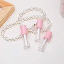 2pcs/Set 3ml Portable Empty Clear Mini Lip Gloss Tube Refillable Lip Balm Gloss Lipstick Containers For Women DIY Makeup Bottles