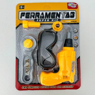 Spyder Kit de Ferramentas com Furadeira Brinquedo Infantil 5 Peças