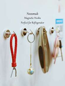 4 Móc Từ, Móc Dải Nam Châm Chịu Lực Cho Tủ Lạnh, Móc Hành Trình Siêu Mạnh Cho Thuyền, Vỉ Nướng - Nhiều màu - Xem 1