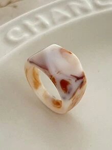 3 件/套复古简约别致树脂圆形手镯，个性化精致渐变色设计腕口，女士日常佩戴，节日礼物，多场合珠宝套装 - 彩色 - 查看 5