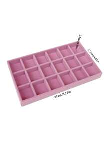 1pc 72 Grid Jewelry Drawer Storage Box, Clear Acrylic Jewelry Organizer For Earrings, Necklaces, Rings, Modern Style, With Dividers, Plastic Lockable Jewelry Box, Suitable For Travel, Desktop, Women's Jewelry Storage, Elegant 72-Slot Jewelry Organizer: Three-Layer Drawer Storage Box, Classified Accessory Stand - Clear And Space-Saving