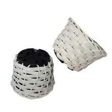 Small White Cachepot Braided Vase - 白色 - 查看 5