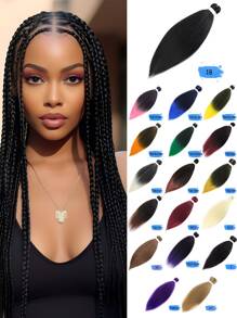 编织发预拉伸 18-36 英寸编织发不发痒热水定型专业合成接发适用于日常编织 - 彩色 - 查看 1