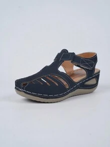 Women's Breathable Wedge Heel Lightweight Sandals, Versatile