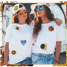 10-48入組卡通骷髏刺繡布補片，適用於衣服、背包、裝飾和維修 - 彩色 - 查看 6