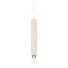 1 件双层皱褶面料时尚印花婴儿奶嘴夹和不锈钢奶嘴夹，适合日常使用 - 彩色 - 查看 42