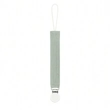 1 件双层皱褶面料时尚印花婴儿奶嘴夹和不锈钢奶嘴夹，适合日常使用 - 彩色 - 查看 33