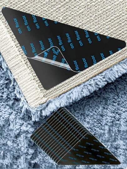 32/24/16/12/8/4pcs Carpet Gripper, Non-Slip Carpet Pads For Hardwood Floors And Tiles, Reusable And Washable Carpet Tape, Double-Sided Sticky Carpet Gripper Keeps Corners Flat