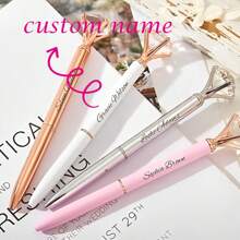 1pc Minimalist Personalized Diamond Pen, Party Gift, Study, Work, Custom Name Ballpoint Pen, Maggie Christmas Gift