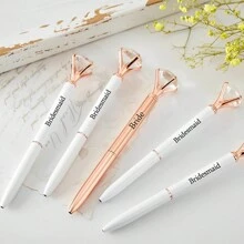 1pc Minimalist Personalized Diamond Pen, Party Gift, Study, Work, Custom Name Ballpoint Pen, Maggie Christmas Gift