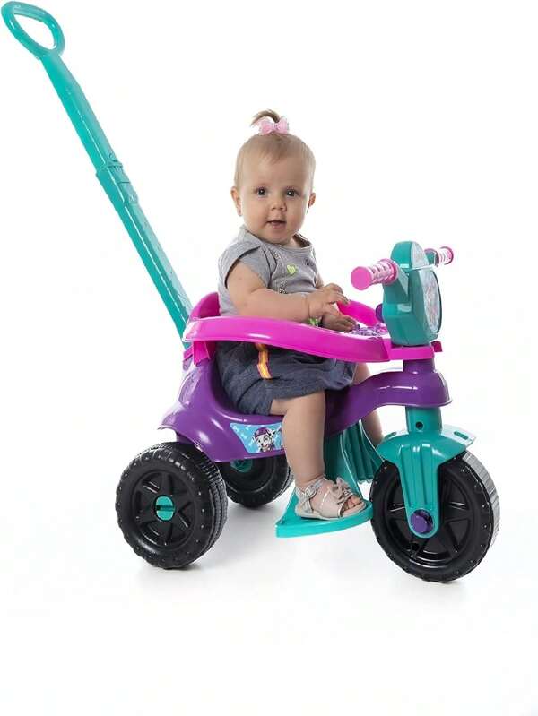 Carrinho De Passeio E Pedal Infantil Triciclo Kemotoca Baby Dog Kendy Brinquedos Roxa/tif
