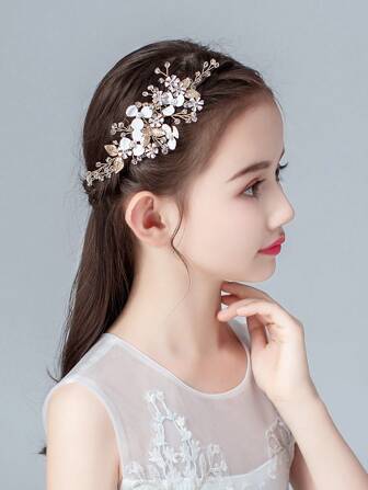 1pc Children/Girls High-Aesthetic Headpiece, Princess & Fairy Style Hair Clip Hairpin, For Dance Performance, Runway, Photo Shoot