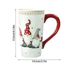 Nordic Stitching Santa Claus Bowls And Plates Tableware Set Embossed Sealed Jar Spice Jar Western Ceramic Flat Plate Cup Christmas Tableware Set,School Supplies