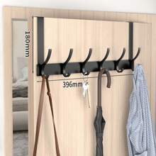 1pc Over The Door Hanger With Hook, Easy To Install, No Need To Punch Holes Hanging Metal Over The Door Hanger, For Hats, Keys, Home Space Saving Storage, For Entrance, Bathroom, Bedroom, Home, Dormitory Bathroom Accessories Bathroom Tools - 多色 - 查看 15