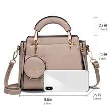 Small Crossbody Bags For Women Fashion Purses For Teenage Girls Lightweight Handbags Shoulder Bag - Màu Khaki - Xem 2