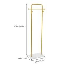 Gold/White Clothes Rack With Shelf, Gold Clothing Racks For Boutiques, Free-Standing Garment Rack For Hanging Clothes,Gold Coat Rack, Small Metal Clothes Rack Heavy Duty, Industrial Clothing Rack Gold - 金色 - 查看 10