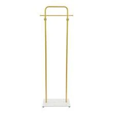 Gold/White Clothes Rack With Shelf, Gold Clothing Racks For Boutiques, Free-Standing Garment Rack For Hanging Clothes,Gold Coat Rack, Small Metal Clothes Rack Heavy Duty, Industrial Clothing Rack Gold - 金色 - 查看 5