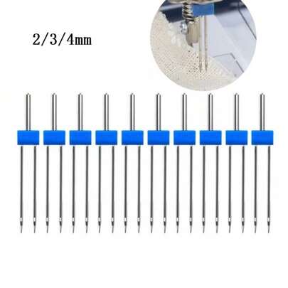 إبر آلة الخياطة 3-5 قطع، إبر توأم مزدوجة 2.0/90 3.0/90 4.0/90 إبر خياطة لمعظم آلات الخياطة المنزلية