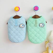 1 PC Winter Pet Dog Jacket Candy Color Clothes Small Dogs Clothing Coat Vest Trackable Pet Outfits - Pink - View 7