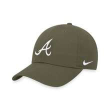 Nike Gorra ajustable del club de los Atlanta Braves de color oliva para hombres - Aceituna - Ver 1