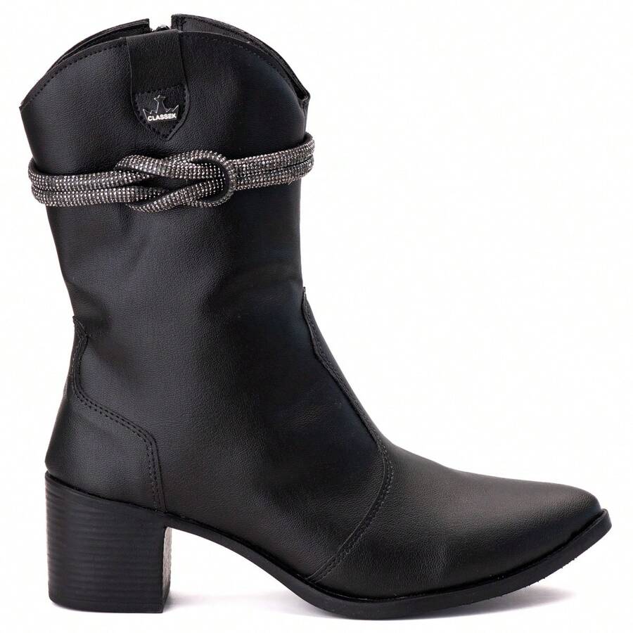 Western Country Women's Boiadeira Pointed Toe Boot - 黑色 - 查看 1