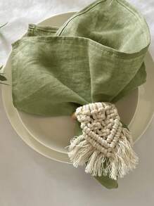 6/12/300pcs Vintage European Style Solid Color Simple Soft Absorbent Hotel Restaurant Home Party Decorative Napkins, Tablecloths, Dish Towels