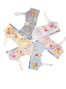 12 Piezas Corpiño Bra Para Niña Copas Extraíbles Estampados Divertidos Unitalla Colores Surtidos Envio de Estampado depende de Disponibilidad - Multicolor - Ver 3