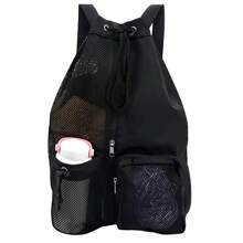 抽绳运动包防水健身包大号运动背包带水瓶网袋男女游泳运动学校旅行 - 彩色 - 查看 14