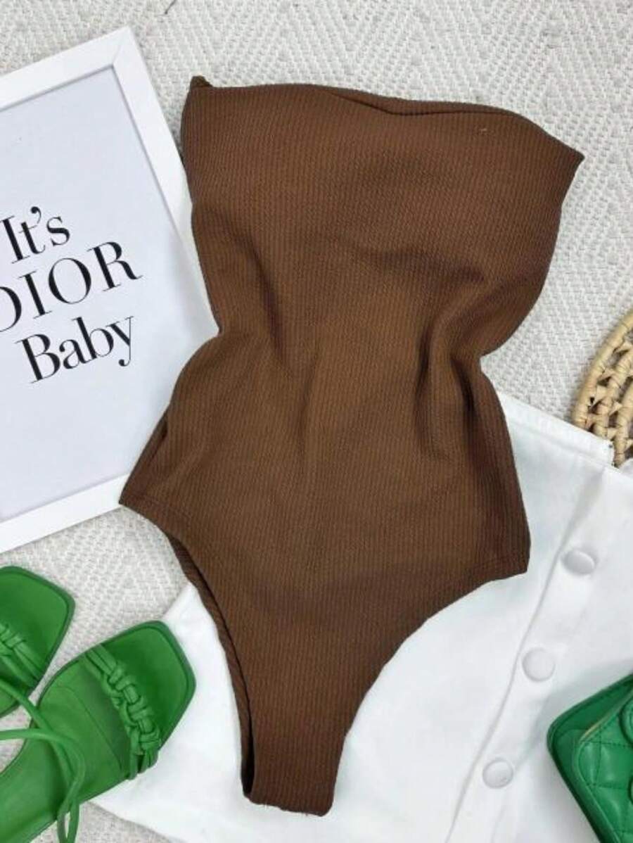 SHORT-FIT BODY WITH SEXY BULGE - Coffee Brown - View 1