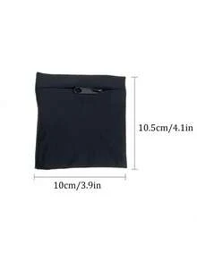 1 件黑色户外运动腕带袋、臂带手机支架，适用于骑行、健身、跑步收纳袋