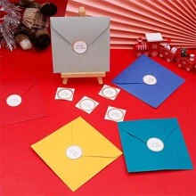 Christmas Gift DIY 3D Christmas Card Creative Christmas Eve Greeting Card Folding Card Set - Multicolor - View 7