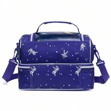 Jasminestar Trẻ Em Túi Đựng Đồ Ăn Trưa Cách Nhiệt Bento Túi Làm Mát Hai Ngăn Làm Mát Cho Bé Trai Bé Gái Có Dây Đeo Có Thể Điều Chỉnh Túi Đựng Đồ Ăn Trưa Du Lịch - Nhiều màu - Xem 4