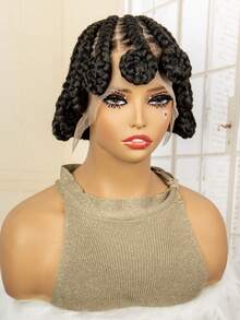 S SEDITTYHAIR New Synthetic Wig With Lace, Watermelon Braided Fiber Hair Extension, Black - Black - View 8