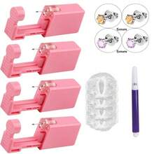 Kit de perforación de oreja desechable y seguro, simple y fácil de usar, apto para uso en el hogar y en el salón - PC 1 - Ver 3