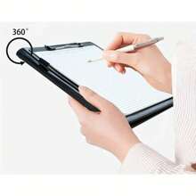 Multi-Function A4 Business Stationery Folder PU Leather Contract File Folder, Use This Fashionable A4 Faux Leather Folder To Help You Organize Your Business! - Brown - View 5