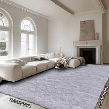 超柔軟蓬松的絨毯，多種尺寸和顏色可選，防滑室內地毯，適用於托兒所、書房、更衣室、家居裝飾。 - 白色 - 查看 8