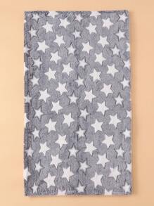 1pc Newborn Baby Boys Girls Blankets Star Pattern Plush Blankets,Baby Receiving Blankets Super Soft Warm Lightweight Breathable For Infant Toddler Stroller - Grey - View 6