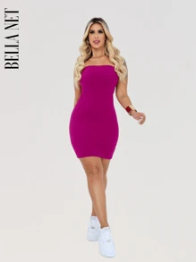 BELLA  NET Women Short Dresses - 綠色 - 查看 6