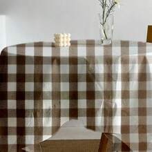 VENECIA Fabric Tablecloth 1 Piece At Random In Different Designs 180cm Radius. - Coffee - View 1