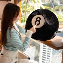ZctmYBH+ Black Billiards 8 Ball  Pillow, Home Decoration Pillows - 50公分 - 查看 1