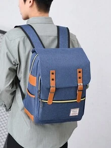 Bộ 3 Balo Trở Lại Trường Balo Cổ Điển Cơ Bản Dung Tích Lớn Nhiều Món & Túi Đeo Chéo & Túi Cầm Tay Ngăn Đựng Máy Tính Xách Tay & Cổng USB Túi Đi Học Balo Đa Năng Đơn Giản Thường Ngày Balo Đi Học Bằng Nylon Màu Trơn Có Dây Đeo Có Thể Điều Chỉnh & Nhiều Ngăn Túi Đựng Sách Túi Có Nắp Nhẹ Di Động Dành Cho Học Sinh Tốt Nghiệp & Thanh Thiếu Niên & Bé Trai Hoàn Hảo Cho Hoạt Động Ngoài Trời & Du Lịch & Trung Học Cơ Sở & Trung Học Phổ Thông & Đại Học & Công Việc & Đi Làm - Màu xanh lam - Xem 9