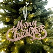 1pc Novo Criativo Acrílico Em Branco Placa De Natal, Decoração De Carta De Natal Para Árvore De Natal, Decoração De Feriado, Natal - Multicolorido - Ver 8