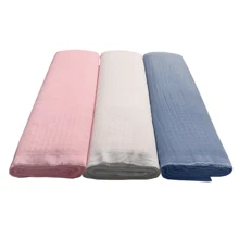 Fabric Roll 10 Meters Double Checkered Diaper - 160g/M2 100% Cotton Baby And Crafts - trắng - Xem 3