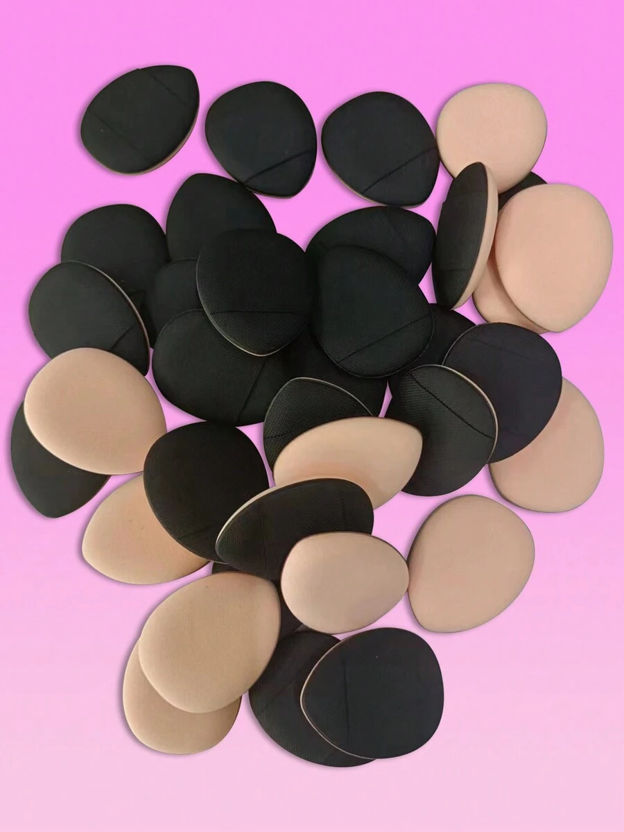 mik&joe makeup puff,35pcs Makeup Remover Pad Loose Powder makeup applicator For Face Makeup - Black - View 1
