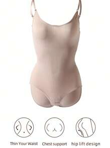 Shapewear de una pieza para mujer para levantar las caderas, levantador de barriga, realce del busto, shapewear de corsé de alta elasticidad y piel amigable, faja reductora de postparto