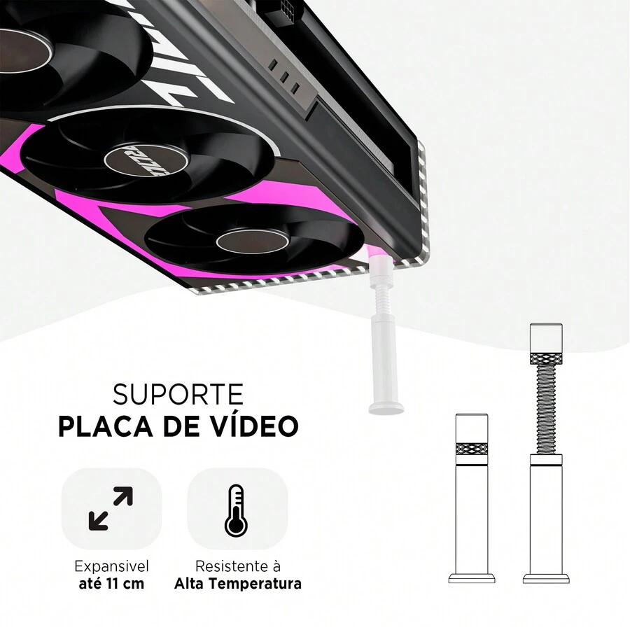 Deliquadros Video Card Support - trắng - Xem 1