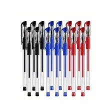 6-15pcs European Standard Neutral Pen Carbon Office Signature Pen 0.5mm Bullet Head Red Blue Black Student Stationery Back To School