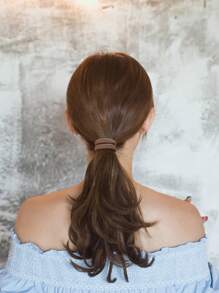 50pcs Minimalist & Practical Hair Scrunchies, Daily Home Hair Accessories Suitable For Girls Back To School Season - Multicolor - View 3